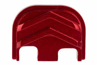 Tyrant Designs Glock Gen 5 Slide Back Plate features a red anodized finish
